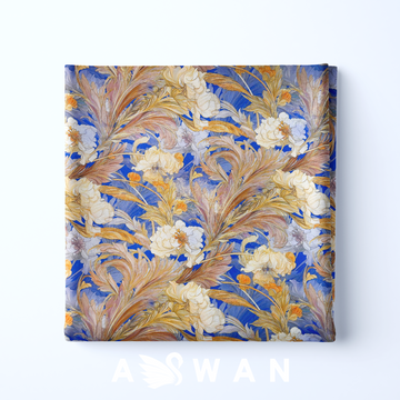 Floralia 3D Metallic Silk
