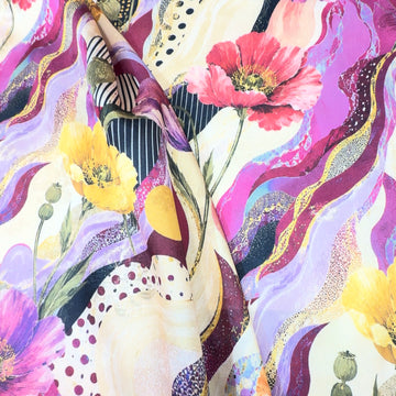 LUISITA METALLIC JACQUARD SILK WITH ZARI