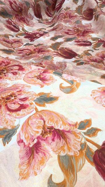 PARADISE METALLIC SILK + METALLIC CHIFFON SET
