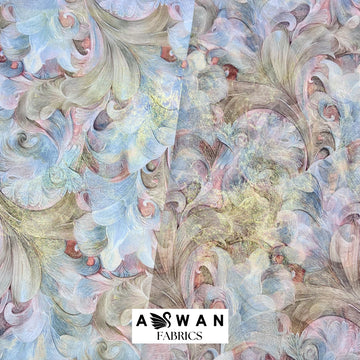 NORDANRO METALLIC SILK + METALLIC CHIFFON SET