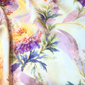 LILAYAZ METALLIC JACQUARD SILK WITH ZARI