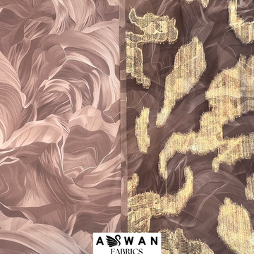 TOSCEE SILK CHIFFON ZARI SET