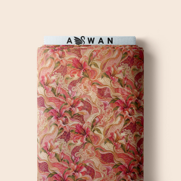 SAUTOIR METALLIC JACQUARD SILK
