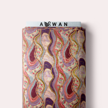 ARECA METALLIC JACQUARD SILK