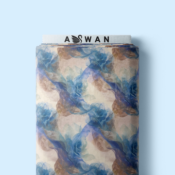 AZUREMIST JACQUARD SILK