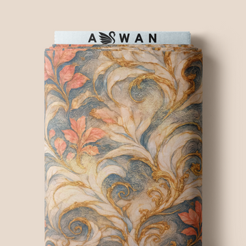 QUMASHI METALLIC JACQUARD SILK