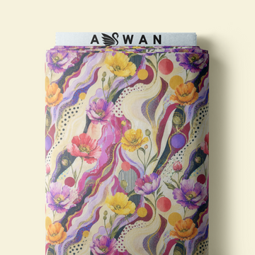 LUISITA METALLIC JACQUARD SILK WITH ZARI