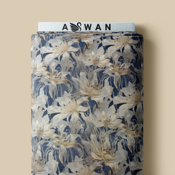 ZUBIYA METALLIC JACQUARD SILK