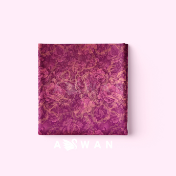 FUCHSIAE METALLIC JACQUARD SILK
