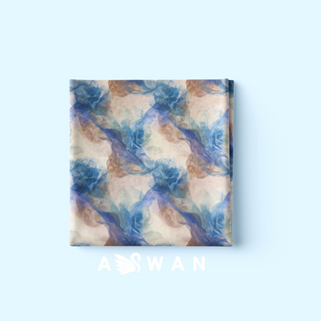 AZUREMIST JACQUARD SILK