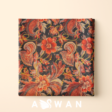 SWAVELLE METALLIC JACQUARD SILK