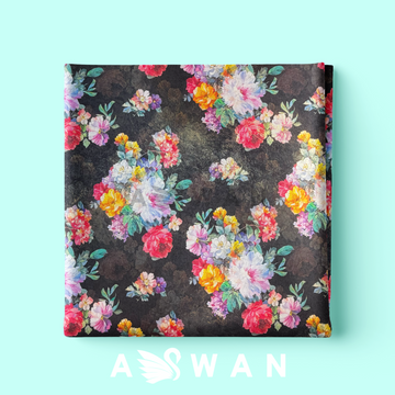 EDEN NOIR METALLIC JACQUARD SILK