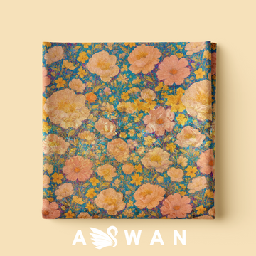 IZNIK METALLIC JACQUARD SILK