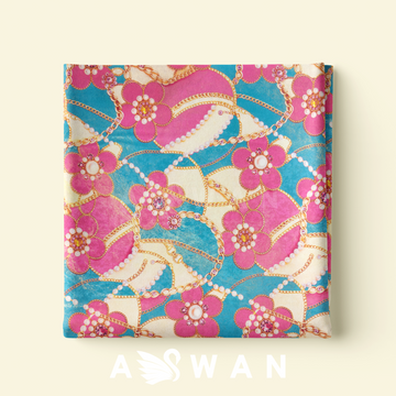 MAZAME METALLIC JACQUARD SILK
