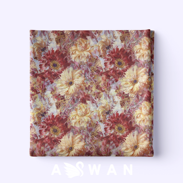 ROSEWOOD METALLIC JACQUARD SILK