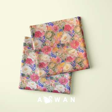CANINA METALLIC SILK + METALLIC CHIFFON SET