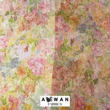 STAMPERIA METALLIC SILK + CHIFFON SET