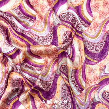TAZARIN METALLIC JACQUARD SILK