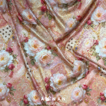 MONIRA METALLIC JACQUARD SILK