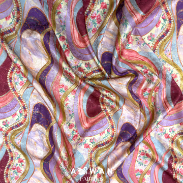 ARECA METALLIC JACQUARD SILK