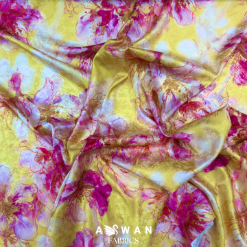 ZAKURA METALLIC JACQUARD SILK