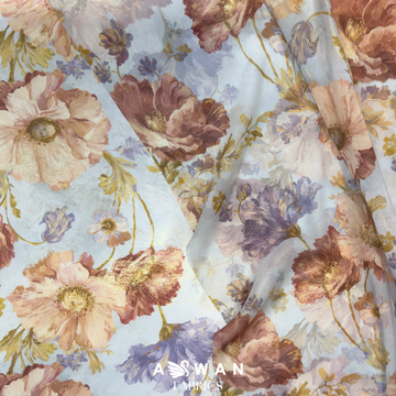AMANDA METALLIC SILK + METALLIC CHIFFON SET
