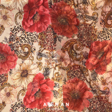 VIRELLE METALLIC SILK + METALLIC CHIFFON SET