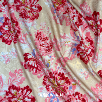 CHINTZ METALLIC JACQUARD SILK