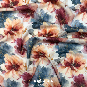 NUHAS CREPE METALLIC SILK (حرير مطفي)