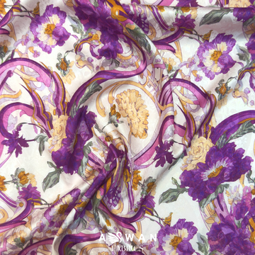 ROCAILLE METALLIC JACQUARD SILK