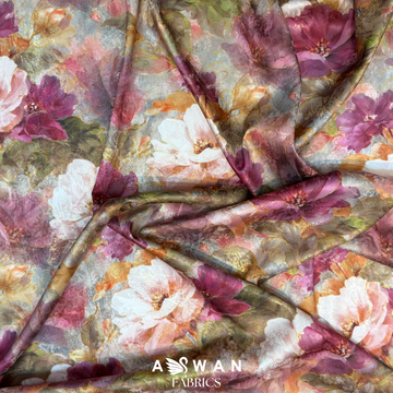 GHUBSH METALLIC JACQUARD SILK