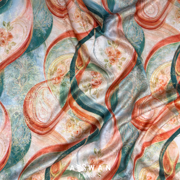 ROSVANE METALLIC JACQUARD SILK