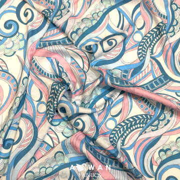 Swirltide Jacquard Silk