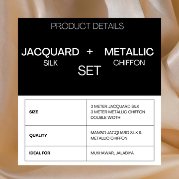 AMALFI JACQUARD SILK + METALLIC CHIFFON