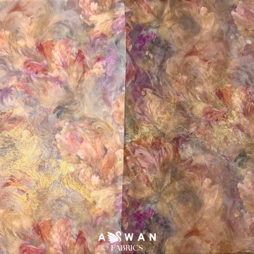 GLORIANA METALLIC SILK + METALLIC CHIFFON SET