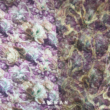 HAYA JACQUARD SILK CHIFFON ZARI SET